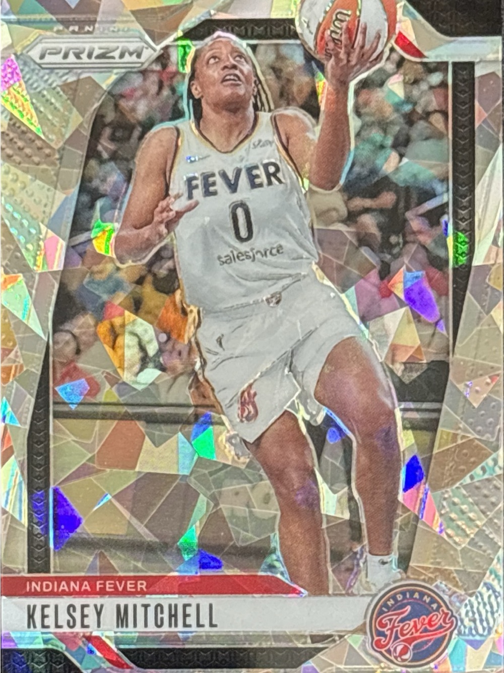 Panini Prizm Indiana Fever Kelsey Mitchell Basketball Card - Ice Prizm